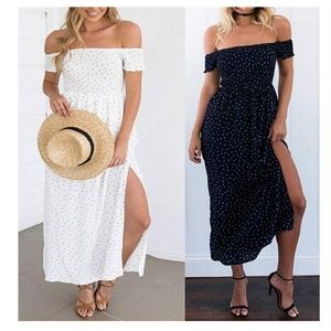 Off shoulder  boho dress (black (XL fits like M/L)
